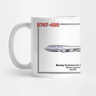 Boeing B747-400 - Boeing "House Colours" (Art Print) Mug